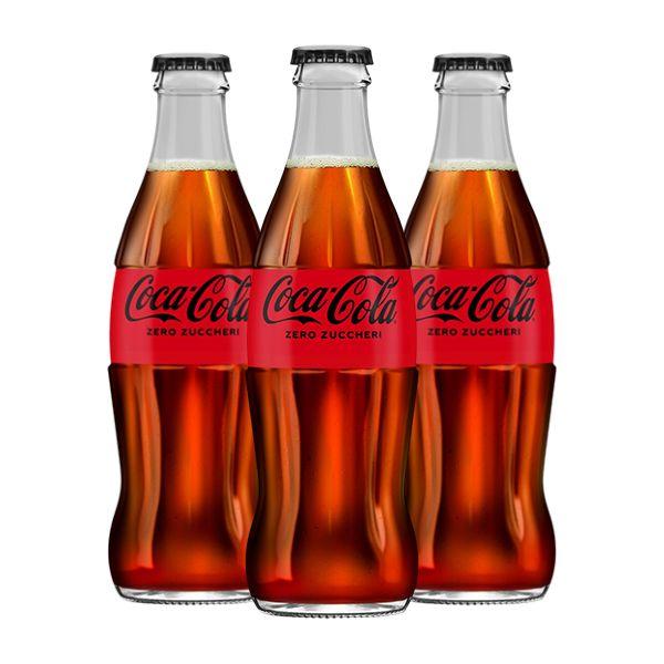 Coca-Cola Zero Zucker Glas (33 cl) 3 Stück