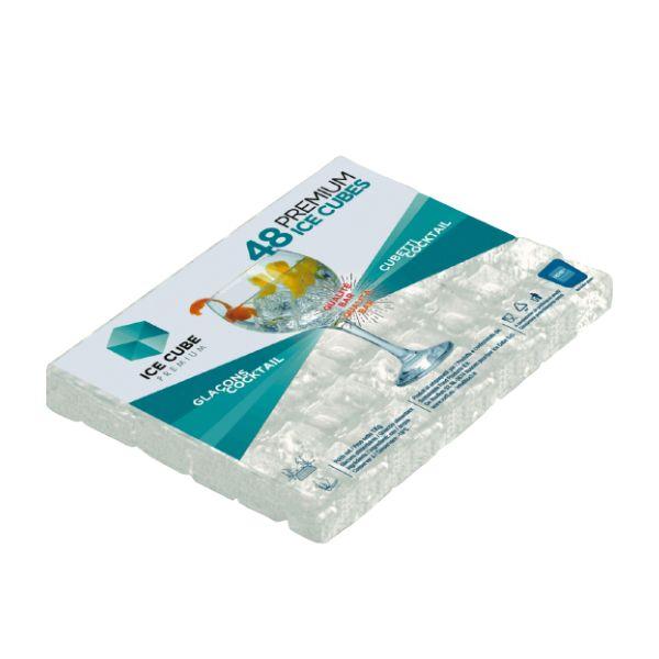 Flat Pack Ice in kalibrierten, platzsparenden Würfeln (1 kg-Packung)