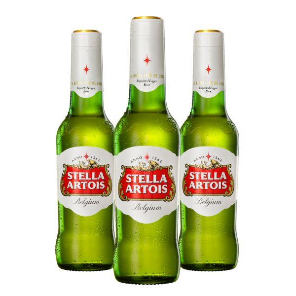 Stella Artois Lager (33 cl) 3 Stück