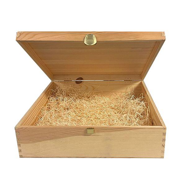Holzkiste mit 3 Flaschen (75 cl)