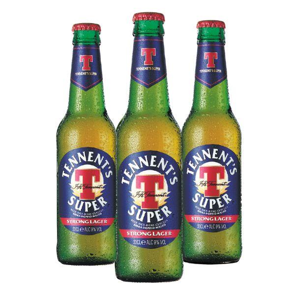 Tennent's Super Strong Lager (33 cl) 3 Stück