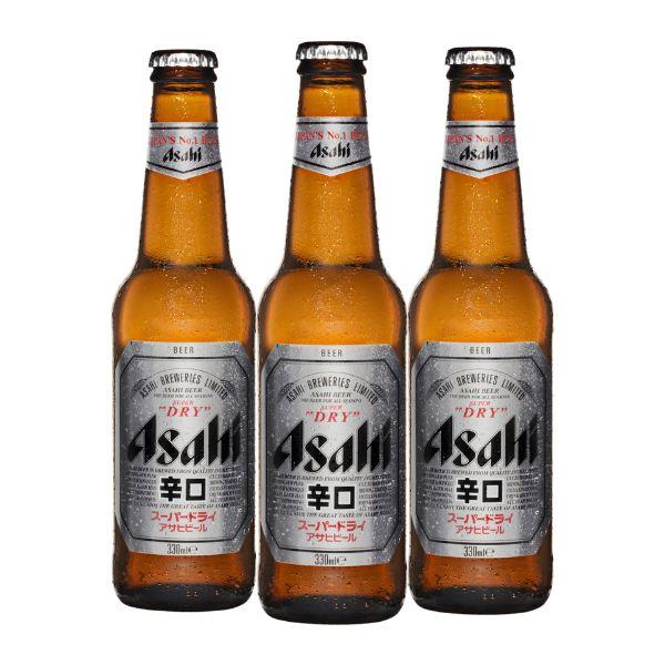 Asahi Super Dry 5,0% (33 cl) 3 Stück