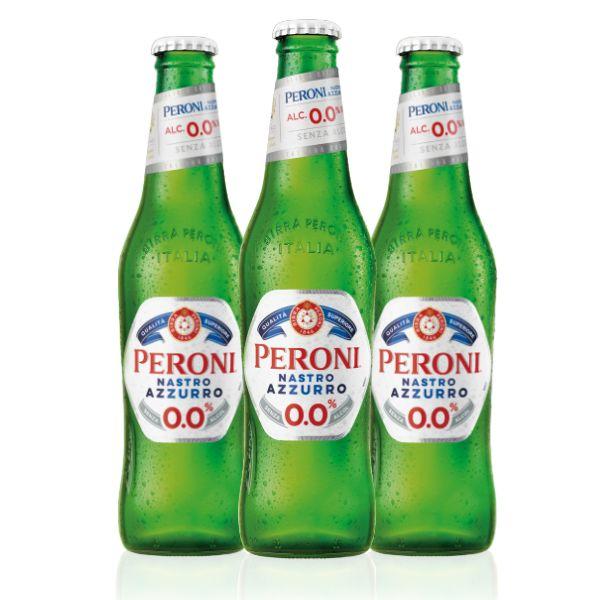 Peroni Nastro Azzurro 0,0% Alkoholfrei (33 cl) 3 Stück