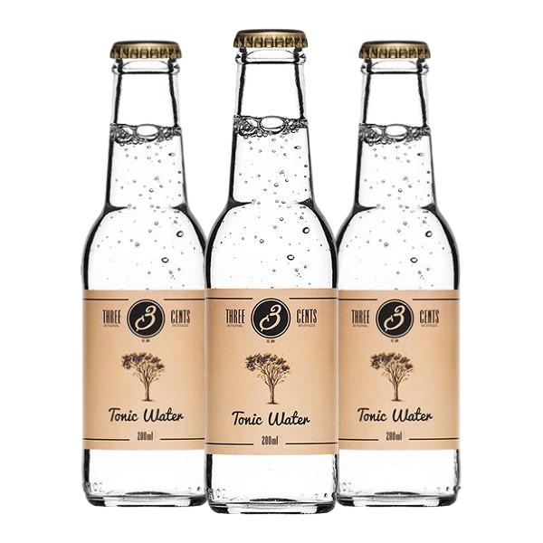 Drei Cents Tonic Water (20 cl) 3 Stück
