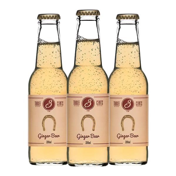 Drei-Cent-Ingwer-Bier (20 cl) 3 Stück