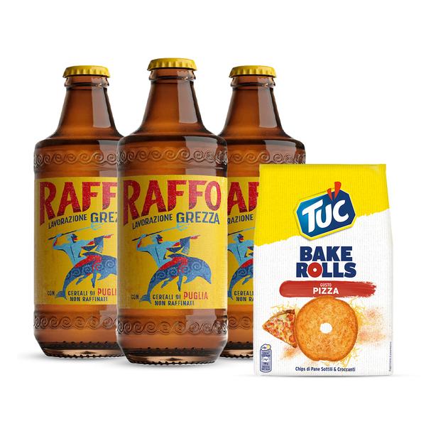 Aperitif-Kit - Raffo Grobbearbeitung und Tuc Bake Rolls Pizza