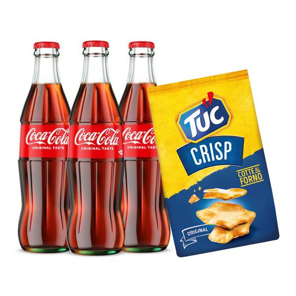 Aperitif-Set - Coca-Cola Original Geschmack und Tuc Crisp Original