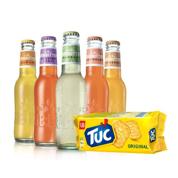 Sanbittèr Aperitifdose mit Tuc Original