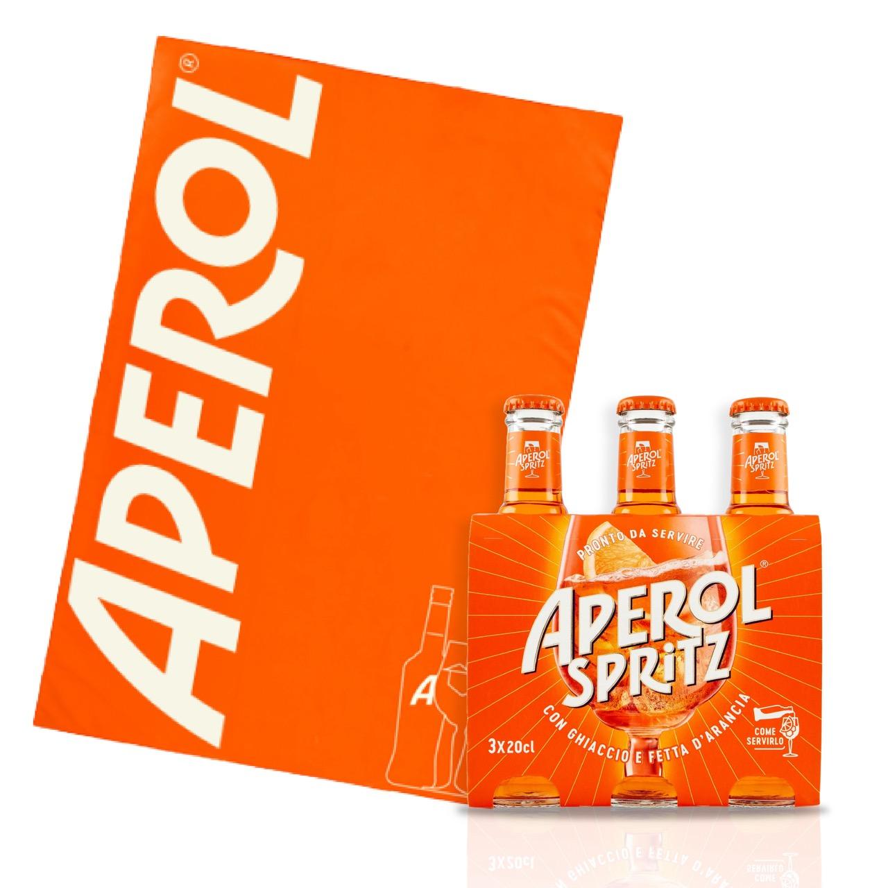 Aperol Spritz Ready to Enjoy (20 cl) 3 Stück mit kostenlosem Strandtuch!