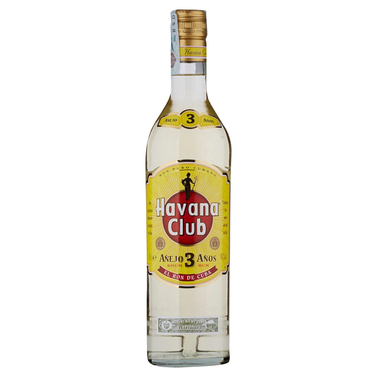 Havana Club Rum 3 Y.O. 37,5% (70 cl)