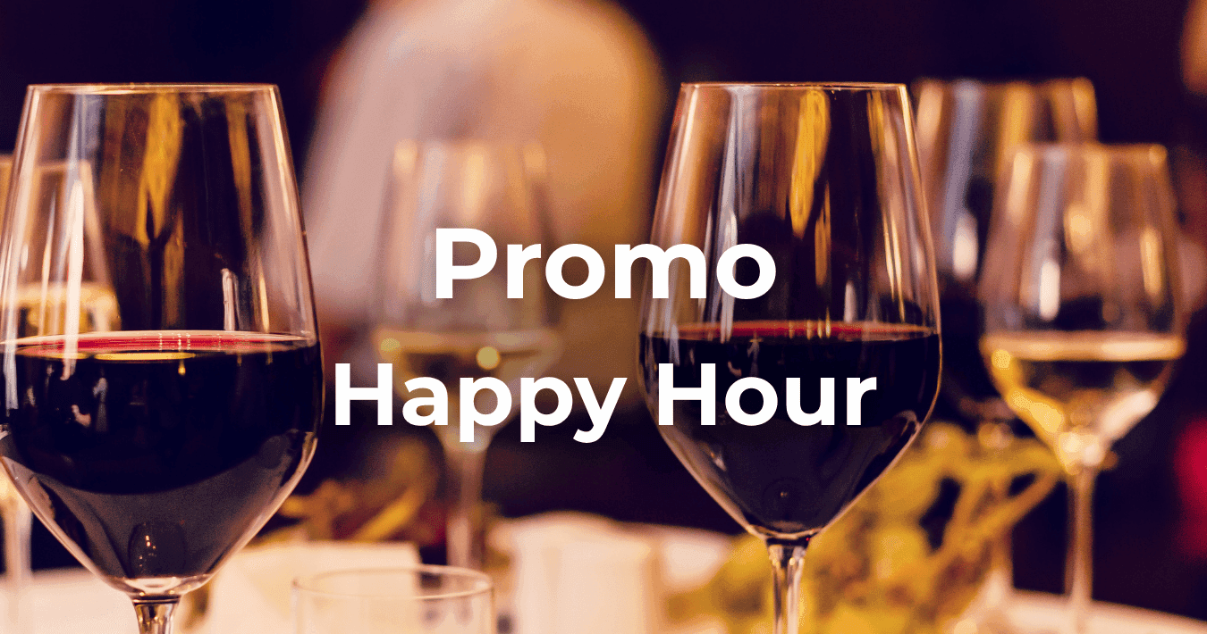 Promo Happy Hour - 2 calici di vino e focaccia!