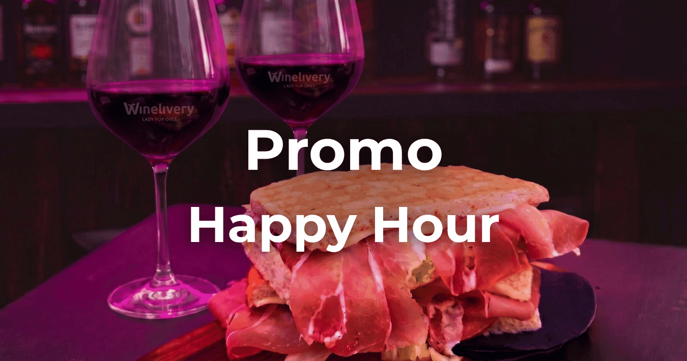 Promo Happy Hour - 2 calici di vino e focaccia!