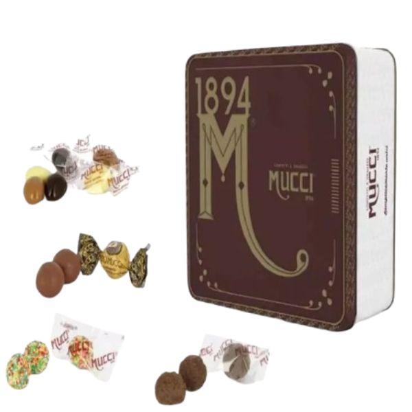 Mucci Konfetti und Dragées Braune Dose (380 gr)