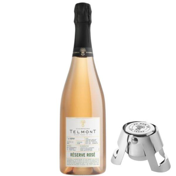 Champagner Telmont Réserve Rosé Brut mit kostenlosem Stopfen